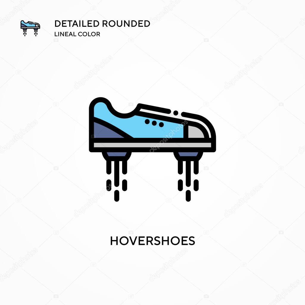 Hovershoes vector icon. Modern vector illustration concepts. Easy to edit and customize.