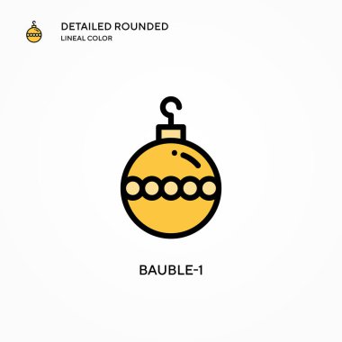 Bauble-1 vektör simgesi. Modern vektör illüstrasyon kavramları. Düzenlemesi ve kişiselleştirmesi kolay.