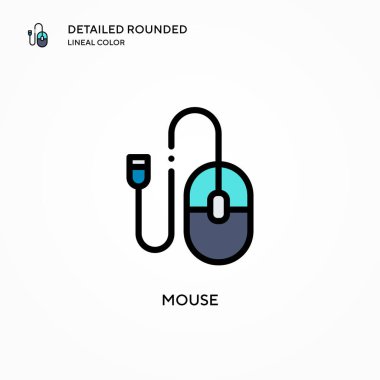 Fare vektör simgesi. Modern vektör illüstrasyon kavramları. Düzenlemesi ve kişiselleştirmesi kolay.