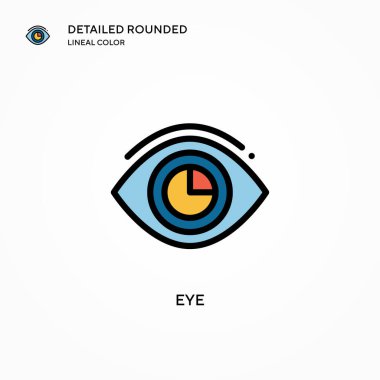 Göz vektör simgesi. Modern vektör illüstrasyon kavramları. Düzenlemesi ve kişiselleştirmesi kolay.