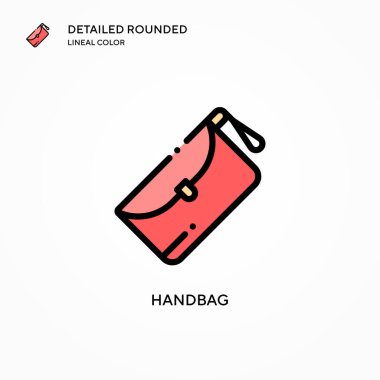 Çanta vektör simgesi. Modern vektör illüstrasyon kavramları. Düzenlemesi ve kişiselleştirmesi kolay.