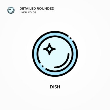 Tabak vektör simgesi. Modern vektör illüstrasyon kavramları. Düzenlemesi ve kişiselleştirmesi kolay.