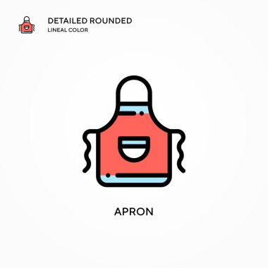 Önlük vektör simgesi. Modern vektör illüstrasyon kavramları. Düzenlemesi ve kişiselleştirmesi kolay.