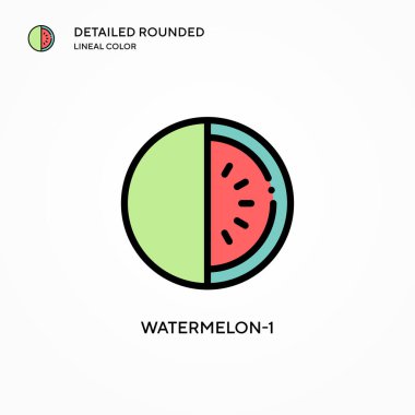 Karpuz-1 vektör simgesi. Modern vektör illüstrasyon kavramları. Düzenlemesi ve kişiselleştirmesi kolay.