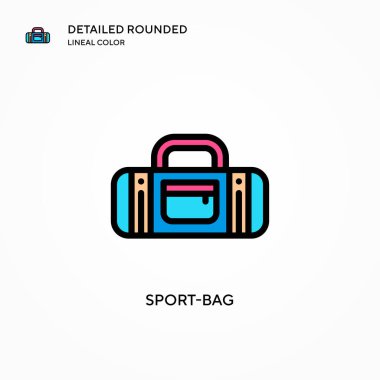 Spor poşeti vektör simgesi. Modern vektör illüstrasyon kavramları. Düzenlemesi ve kişiselleştirmesi kolay.
