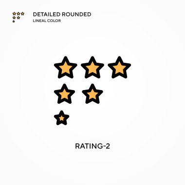 Beğeni-2 vektör simgesi. Modern vektör illüstrasyon kavramları. Düzenlemesi ve kişiselleştirmesi kolay.