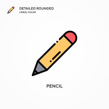 Kalem vektör simgesi. Modern vektör illüstrasyon kavramları. Düzenlemesi ve kişiselleştirmesi kolay.