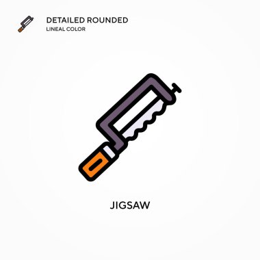 Yapboz vektör simgesi. Modern vektör illüstrasyon kavramları. Düzenlemesi ve kişiselleştirmesi kolay.