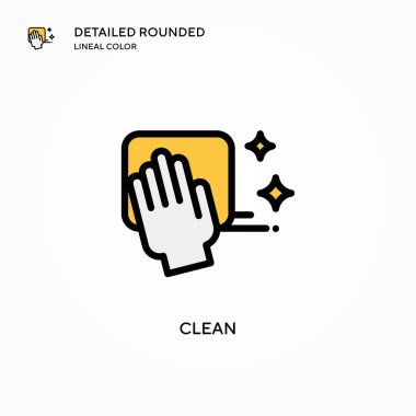 Temiz vektör simgesi. Modern vektör illüstrasyon kavramları. Düzenlemesi ve kişiselleştirmesi kolay.