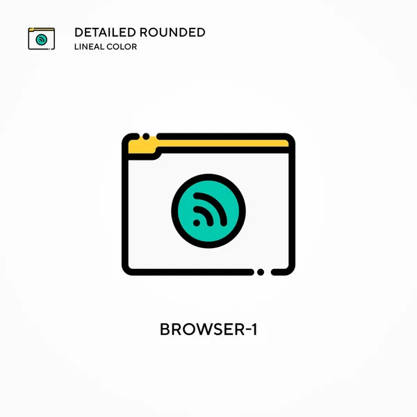Browser Vektor Symbol Moderne Konzepte Zur Vektorillustration Einfach Bearbeiten Und — Stockvektor