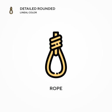 İp vektör simgesi. Modern vektör illüstrasyon kavramları. Düzenlemesi ve kişiselleştirmesi kolay.