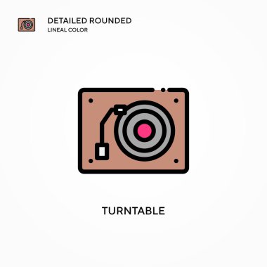 Döndürülebilir vektör simgesi. Modern vektör illüstrasyon kavramları. Düzenlemesi ve kişiselleştirmesi kolay.