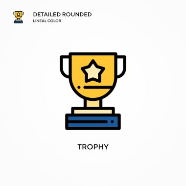 Ödül vektör simgesi. Modern vektör illüstrasyon kavramları. Düzenlemesi ve kişiselleştirmesi kolay.