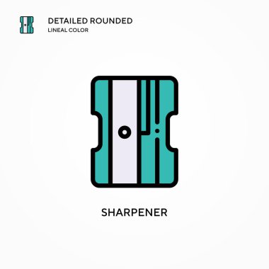 Keskinleştirici vektör simgesi. Modern vektör illüstrasyon kavramları. Düzenlemesi ve kişiselleştirmesi kolay.