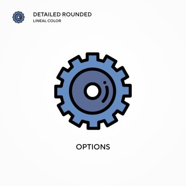 Seçenek vektör simgesi. Modern vektör illüstrasyon kavramları. Düzenlemesi ve kişiselleştirmesi kolay.