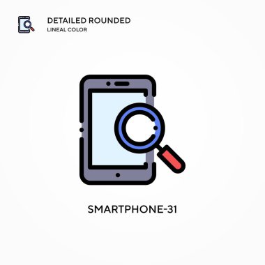 Akıllı Telefon-31 vektör simgesi. Modern vektör illüstrasyon kavramları. Düzenlemesi ve kişiselleştirmesi kolay.