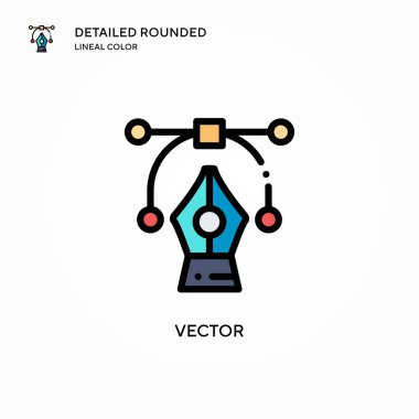 Vektör vektör simgesi. Modern vektör illüstrasyon kavramları. Düzenlemesi ve kişiselleştirmesi kolay.