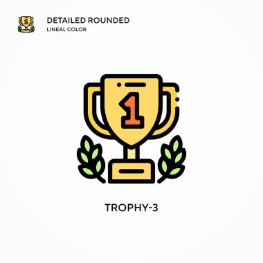 Hatıra-3 vektör simgesi. Modern vektör illüstrasyon kavramları. Düzenlemesi ve kişiselleştirmesi kolay.