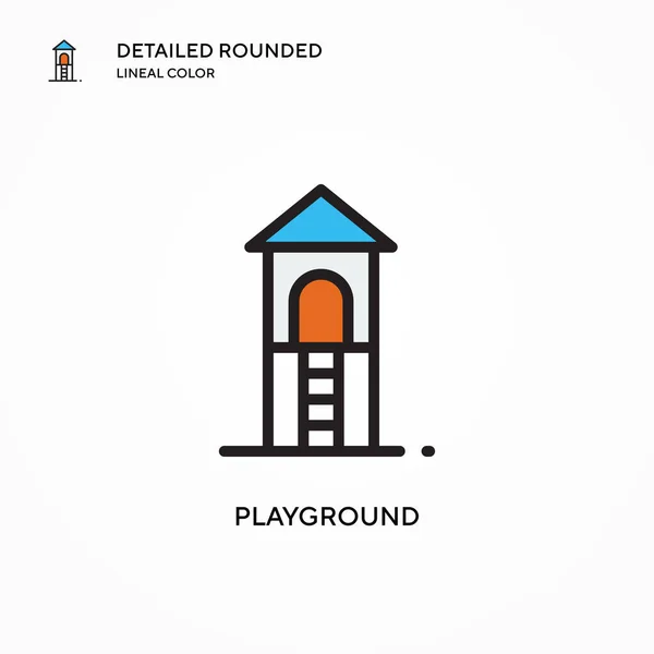 Playground Vector Icon Modern Vector Illustration Concepts Easy Edit Customize — Stock Vector