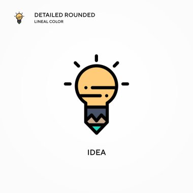 Fikir vektör simgesi. Modern vektör illüstrasyon kavramları. Düzenlemesi ve kişiselleştirmesi kolay.