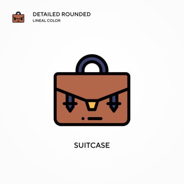 Çanta vektör simgesi. Modern vektör illüstrasyon kavramları. Düzenlemesi ve kişiselleştirmesi kolay.