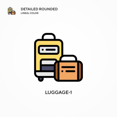 Sandık-1 vektör simgesi. Modern vektör illüstrasyon kavramları. Düzenlemesi ve kişiselleştirmesi kolay.