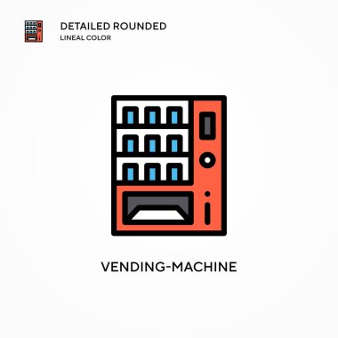 Otomat vektör simgesi. Modern vektör illüstrasyon kavramları. Düzenlemesi ve kişiselleştirmesi kolay.