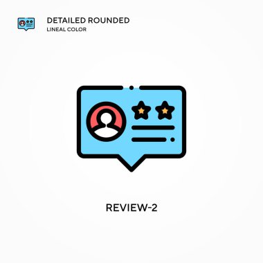 Teftiş 2 vektör simgesi. Modern vektör illüstrasyon kavramları. Düzenlemesi ve kişiselleştirmesi kolay.