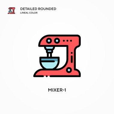 Karıştırıcı-1 vektör simgesi. Modern vektör illüstrasyon kavramları. Düzenlemesi ve kişiselleştirmesi kolay.