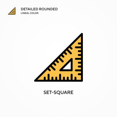 Kare vektör simgesini ayarla. Modern vektör illüstrasyon kavramları. Düzenlemesi ve kişiselleştirmesi kolay.