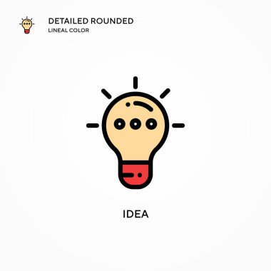 Fikir vektör simgesi. Modern vektör illüstrasyon kavramları. Düzenlemesi ve kişiselleştirmesi kolay.