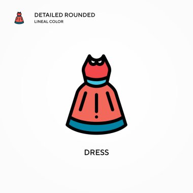 Vektör simgesini giyin. Modern vektör illüstrasyon kavramları. Düzenlemesi ve kişiselleştirmesi kolay.