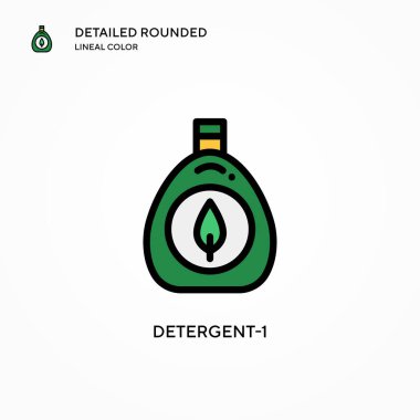 Deterjan-1 vektör simgesi. Modern vektör illüstrasyon kavramları. Düzenlemesi ve kişiselleştirmesi kolay.