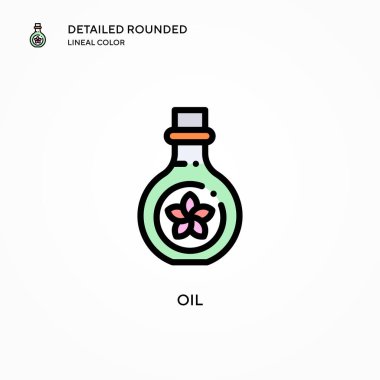 Yağ vektör simgesi. Modern vektör illüstrasyon kavramları. Düzenlemesi ve kişiselleştirmesi kolay.