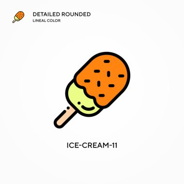Dondurma-11 vektör ikonu. Modern vektör illüstrasyon kavramları. Düzenlemesi ve kişiselleştirmesi kolay.