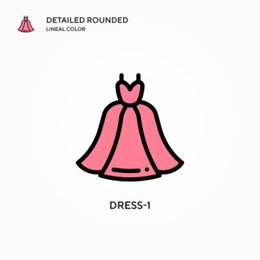 Giysi-1 vektör simgesi. Modern vektör illüstrasyon kavramları. Düzenlemesi ve kişiselleştirmesi kolay.