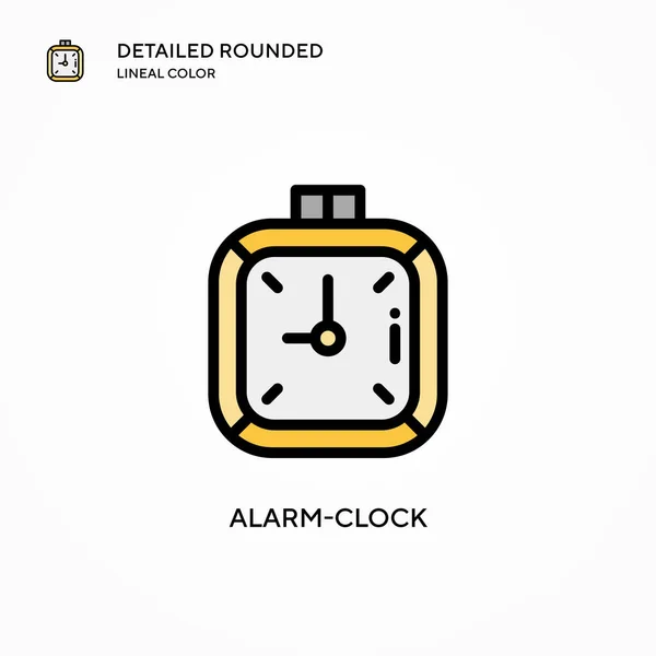 Icono Del Vector Despertador Reloj Conceptos Modernos Ilustración Vectorial Fácil — Vector de stock