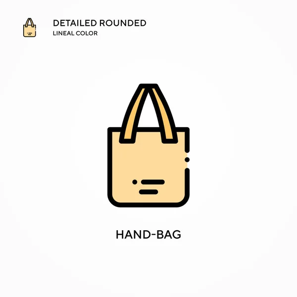 Hand Bag Vector Icon Modern Vector Illustration Concepts Easy Edit — Stock Vector