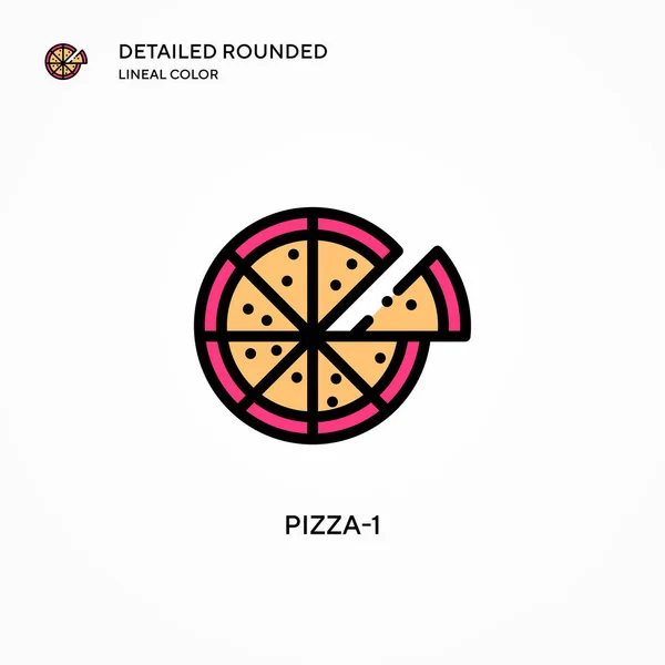 Icono Vector Pizza Conceptos Modernos Ilustración Vectorial Fácil Editar Personalizar — Vector de stock