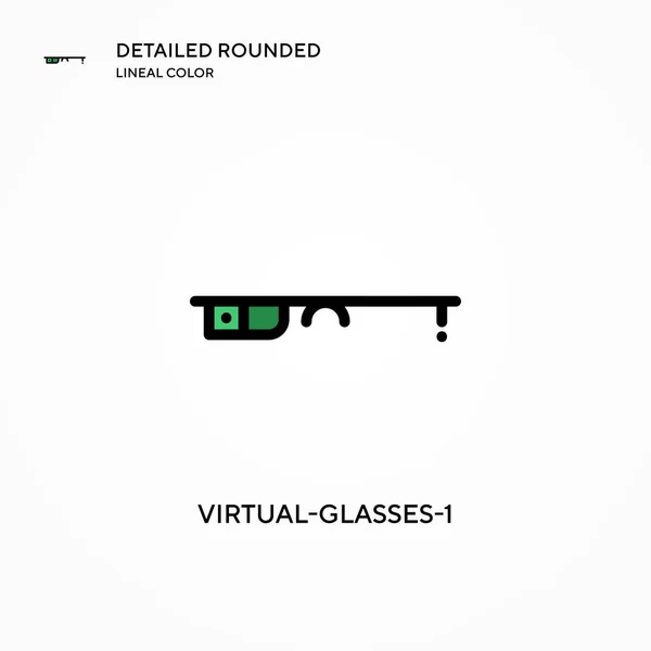 Virtual Glasses Icono Vector Conceptos Modernos Ilustración Vectorial Fácil Editar — Vector de stock