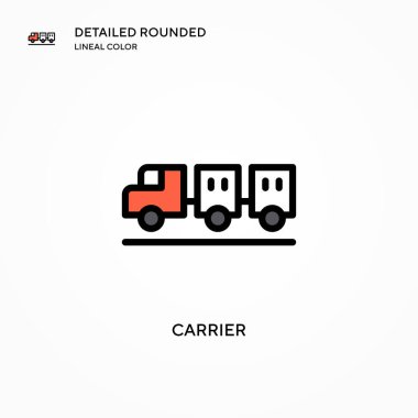 Taşıyıcı vektör simgesi. Modern vektör illüstrasyon kavramları. Düzenlemesi ve kişiselleştirmesi kolay.