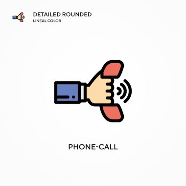 Arama vektör simgesi. Modern vektör illüstrasyon kavramları. Düzenlemesi ve kişiselleştirmesi kolay.