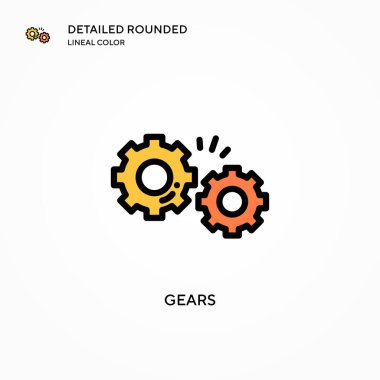 Vites vektör simgesi. Modern vektör illüstrasyon kavramları. Düzenlemesi ve kişiselleştirmesi kolay.