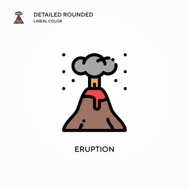 Patlama vektör simgesi. Modern vektör illüstrasyon kavramları. Düzenlemesi ve kişiselleştirmesi kolay.