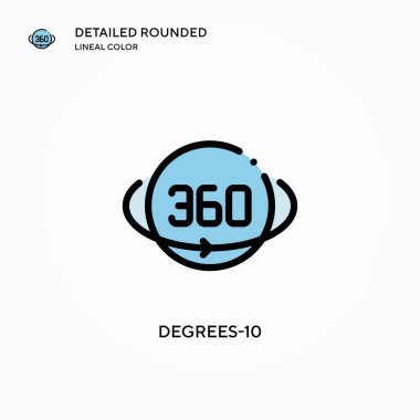 Derece-10 vektör simgesi. Modern vektör illüstrasyon kavramları. Düzenlemesi ve kişiselleştirmesi kolay.