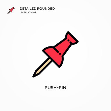 İt-pin vektör simgesi. Modern vektör illüstrasyon kavramları. Düzenlemesi ve kişiselleştirmesi kolay.