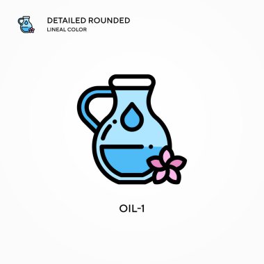 Petrol-1 vektör simgesi. Modern vektör illüstrasyon kavramları. Düzenlemesi ve kişiselleştirmesi kolay.
