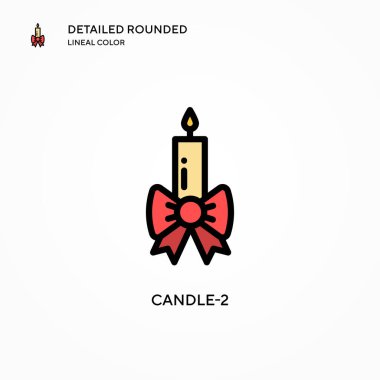 Mum-2 vektör simgesi. Modern vektör illüstrasyon kavramları. Düzenlemesi ve kişiselleştirmesi kolay.