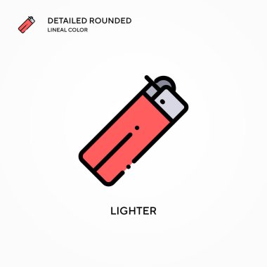 Daha hafif vektör simgesi. Modern vektör illüstrasyon kavramları. Düzenlemesi ve kişiselleştirmesi kolay.