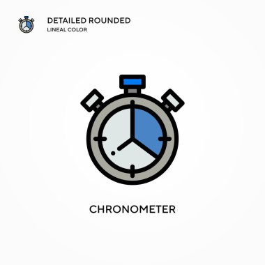 Kronometre vektör simgesi. Modern vektör illüstrasyon kavramları. Düzenlemesi ve kişiselleştirmesi kolay.